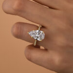 S925 4.5Ct Excellent Pear Cut Engagement Ring - Image 5