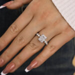 S925 Maxine Vintage Crushed Ice Radiant Cut Engagement Ring - Image 3