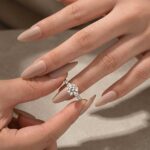 S925 Maxine Moissanite Bow Base Design 2.0 Carat Round Cut Engagement Ring - Image 9