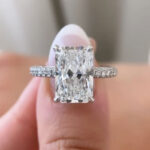 S925 Maxine 5.0Ct Elongated Radiant Cut Engagement Ring