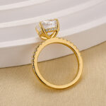 S925 Maxine Classic 3.0Ct Cushion Cut Engagement Ring In Sterling Silver - Image 9