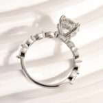 S925 Maxine Timeless Moissanite 2.0 Carat Round Cut Engagement Ring - Image 5