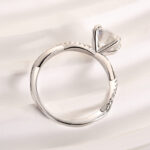 S925 Maxine Twist Moissanite 2.0 Carat Round Cut Promise Ring - Image 5
