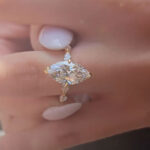 S925 Maxine 4.0Ct Marquise Cut Engagement Ring For Women in Sterling Silver