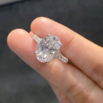 S925 Maxine Classic Oval Cut Split Shank Engagement Ring For Women In Sterling Silver - Image 7