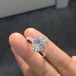 S925 Maxine Classic Oval Cut Split Shank Engagement Ring For Women In Sterling Silver - Image 8