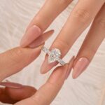 S925 Moissanite 4.0Ct Pear Cut Engagement Ring Travel Ring In Sterling Silver - Image 2