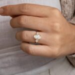 S925 Noble 4.0Ct Oval Cut Three Stone Engagement Ring in Sterling Silver - Image 3