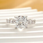 S925 Classic 3.5Ct Cushion Cut Engagement Ring Travel Ring In Sterling Silver - Image 4