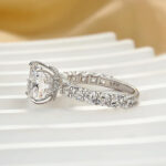 S925 Classic 3.5Ct Cushion Cut Engagement Ring Travel Ring In Sterling Silver - Image 5