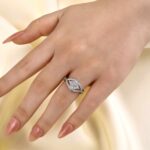 S925 Maxine Unique 2.0 Carat Princess Cut Engagement Ring For Women - Image 3