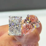 S925 Toi et Moi Radiant Cut Pear & Radiant Cut Engagement Ring Travel Ring For Women - Image 5