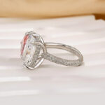 S925 Toi et Moi Radiant Cut Pear & Radiant Cut Engagement Ring Travel Ring For Women - Image 6