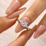 S925 2.0Ct Cushion Cut Twist Engagement Ring Travel Ring In Sterling Silver - Image 3