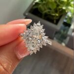 Vintage 3.0Ct Halo Marquise Cut Engagement Ring Travel Ring In Sterling Silver