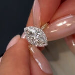 S925 Unique 3.0Ct Halo Marquise Cut Engagement Ring In Sterling Silver - Image 8