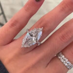 S925 6.0Ct/4.0Ct/2.0Ct Marquise Cut Engagement Ring Travel Ring For Her In Sterling Silver