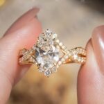 S925 Moissanite 2.0Ct Oval Cut Engagement Ring Travel Ring In Sterling Silver