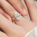 S925 Moissanite 2.0Ct Oval Cut Engagement Ring Travel Ring In Sterling Silver - Image 2