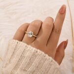 S925 2.0Carat Oval Cut Hidden Halo Engagement Ring Travel Ring In Sterling Silver - Image 2