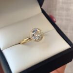 S925 Moissanite Classic 3.0Ct Round Cut Halo Engagement Ring In Sterling Silver - Image 4