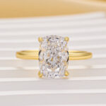 S925 Classic 3.0Ct Cushion Cut Engagement Ring Promise Ring In Sterling Silver - Image 3