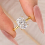 S925 Classic 3.0Ct Cushion Cut Engagement Ring Promise Ring In Sterling Silver