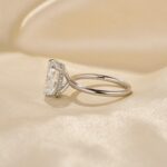 S925 Classic 4.5Ct Cushion Cut Engagement Ring Travel Ring In Sterling Silver - Image 3