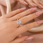 S925 Vintage 5.5Ct Cushion Cut Engagement Ring In Sterling Silver For Women - Image 2