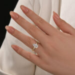 S925 2.0Ct Pear Cut Twist Engagement Ring In Sterling Silver - Image 2