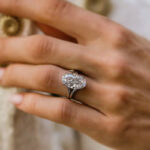 S925 5.0Ct Oval Cut Split Shank Engagement Ring In Sterling Silver - Image 4
