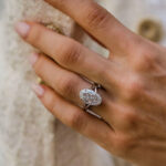 S925 5.0Ct Oval Cut Split Shank Engagement Ring In Sterling Silver - Image 6