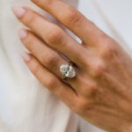 S925 5.0Ct Oval Cut Split Shank Engagement Ring In Sterling Silver - Image 2