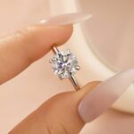 S925 Maxine Moissanite Solitaire 2.0~4.0 Carat Round Cut Engagement Ring - Image 13