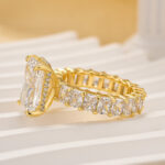 S925 5.0Ct Radiant Cut Hidden Halo Luxe Engagement Ring In Sterling Silver - Image 8