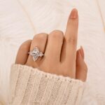 S925 4.0Ct Marquise Cut Three Stone Engagement Ring In Sterling Silver - Image 4