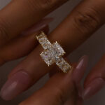 S925 3.5Ct Radiant Cut Luxe Engagement Ring Travel Ring In Sterling Silver - Image 4