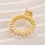 S925 3.5Ct Radiant Cut Luxe Engagement Ring Travel Ring In Sterling Silver - Image 8