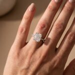 S925 Classic 5.0Ct Radiant Cut Engagement Ring Travel Ring In Sterling Silver - Image 3