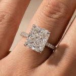 S925 Classic 5.0Ct Radiant Cut Engagement Ring Travel Ring In Sterling Silver
