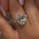 S925 4.5Ct Oval Cut Twist Engagement Ring Travel Rings In Sterling Silver