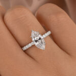 S925 Maxine Moissanite 1.0 Ct~4.0 Ct Marquise Cut Engagement Ring For Women - Image 17