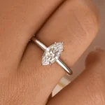 S925 Classic 1.0 ~3.0Ct Marquise Cut Solitaire Promise Ring For Women - Image 7