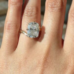 S925 4.0Ct Cushion Cut Solitaire Engagement Ring In Sterling Silver - Image 2