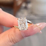 S925 Special 4.5Ct Cushion Cut Engagement Ring For Women In Sterling Silver