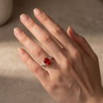 S925 4.0Ct Cushion Cut Side Stone Engagement Ring Travel Ring In Sterling Silver - Image 6