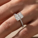 S925 Maxine Moissanite 1.0 Ct~3.5Ct Radiant Cut Engagement Ring in Sterling Silver - Image 23