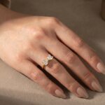 1.0Ct*2 Heart Cut Toi et Moi Yellow Gold Moissanite Engagement Ring in S925 Sterling Silver - Image 2
