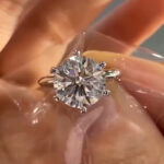S925 Moissanite Classic 2.0~3.0Carat Round Cut Engagement Ring