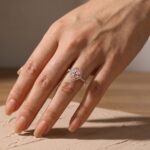 S925 3.0 Carat Stunning Halo Pear Cut Elegant Engagement Ring In Sterling Silver - Image 13